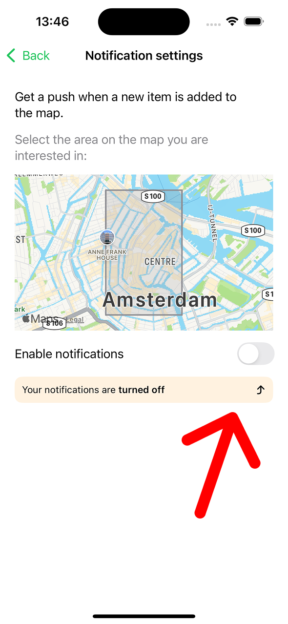 Notificacions are off