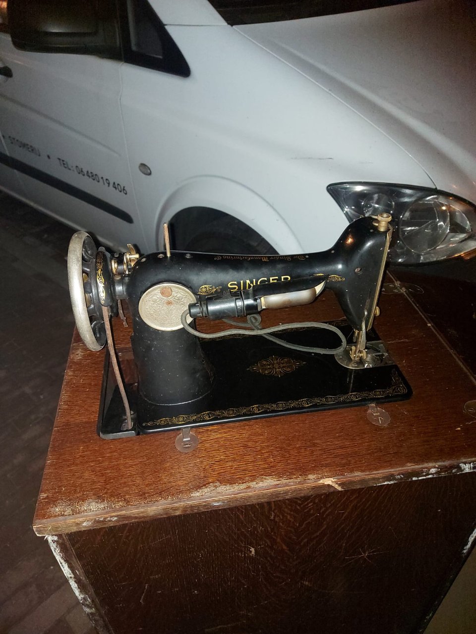 Vintage Singer naaimachine / sewing machine !