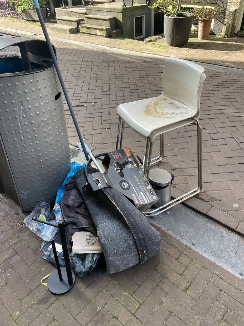 Two high chairs and miscellaneous items