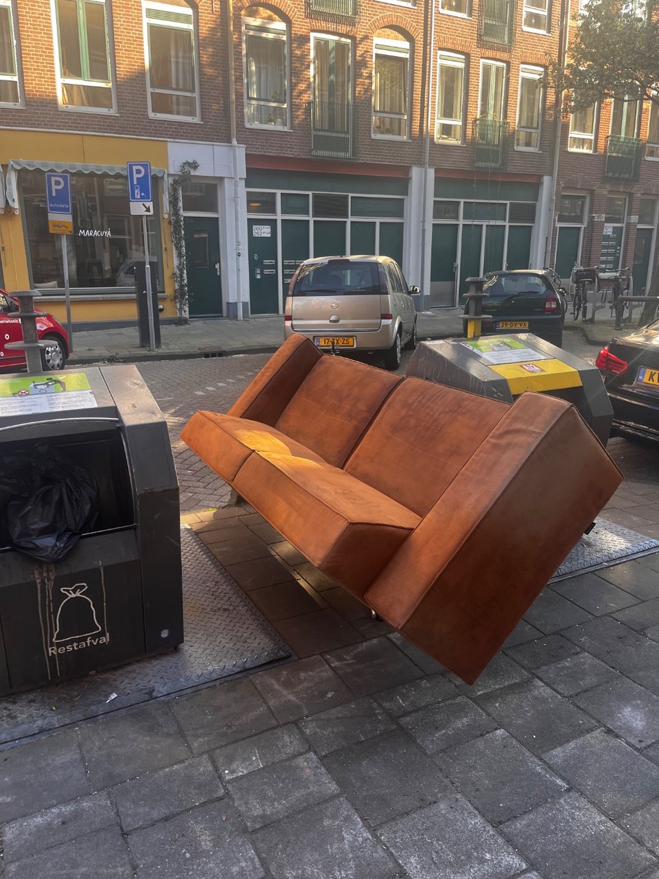 3-person couch and a designer looking desk chair