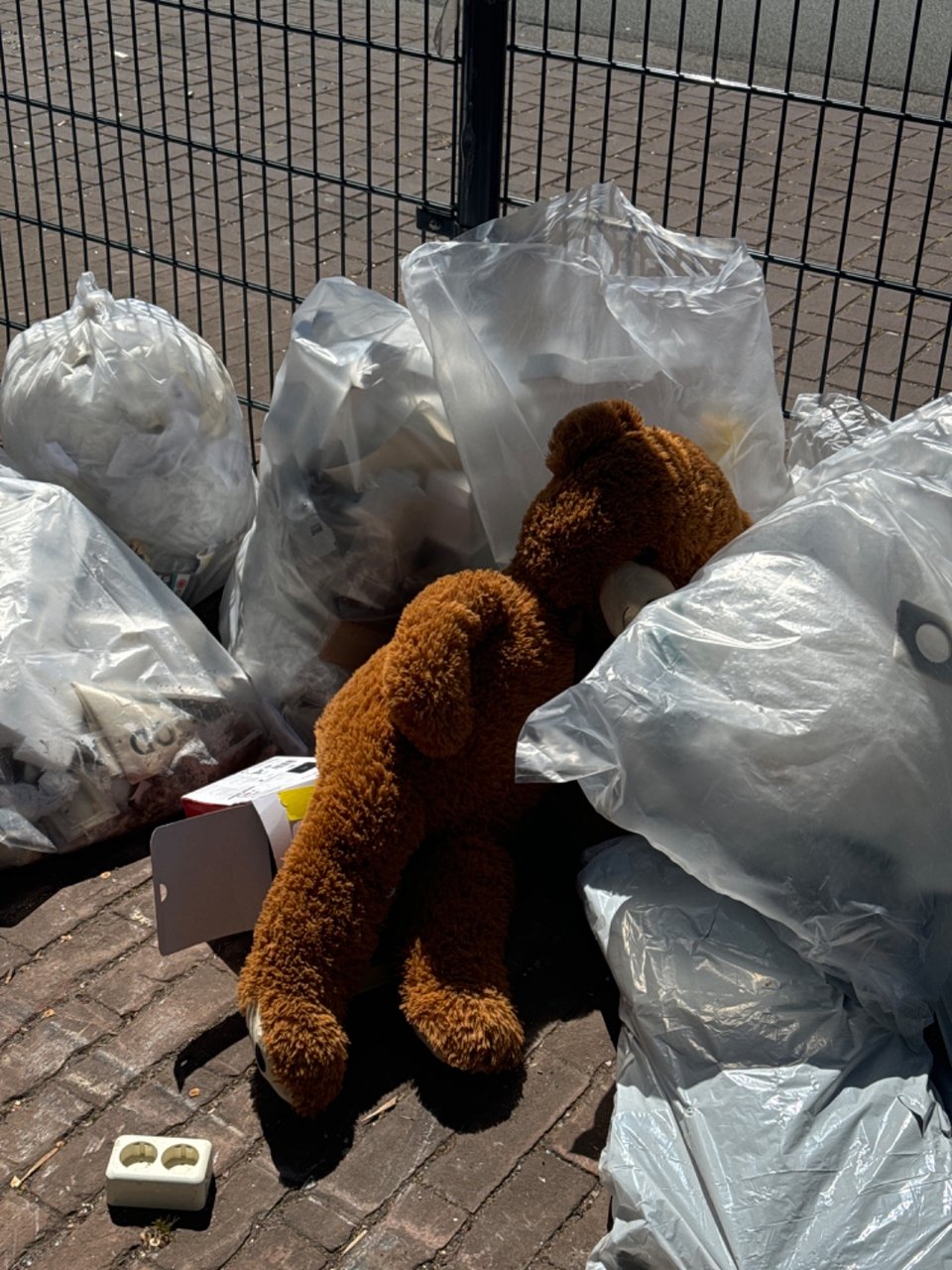 Bigggg teddy! Someone save him or her please! 🐻