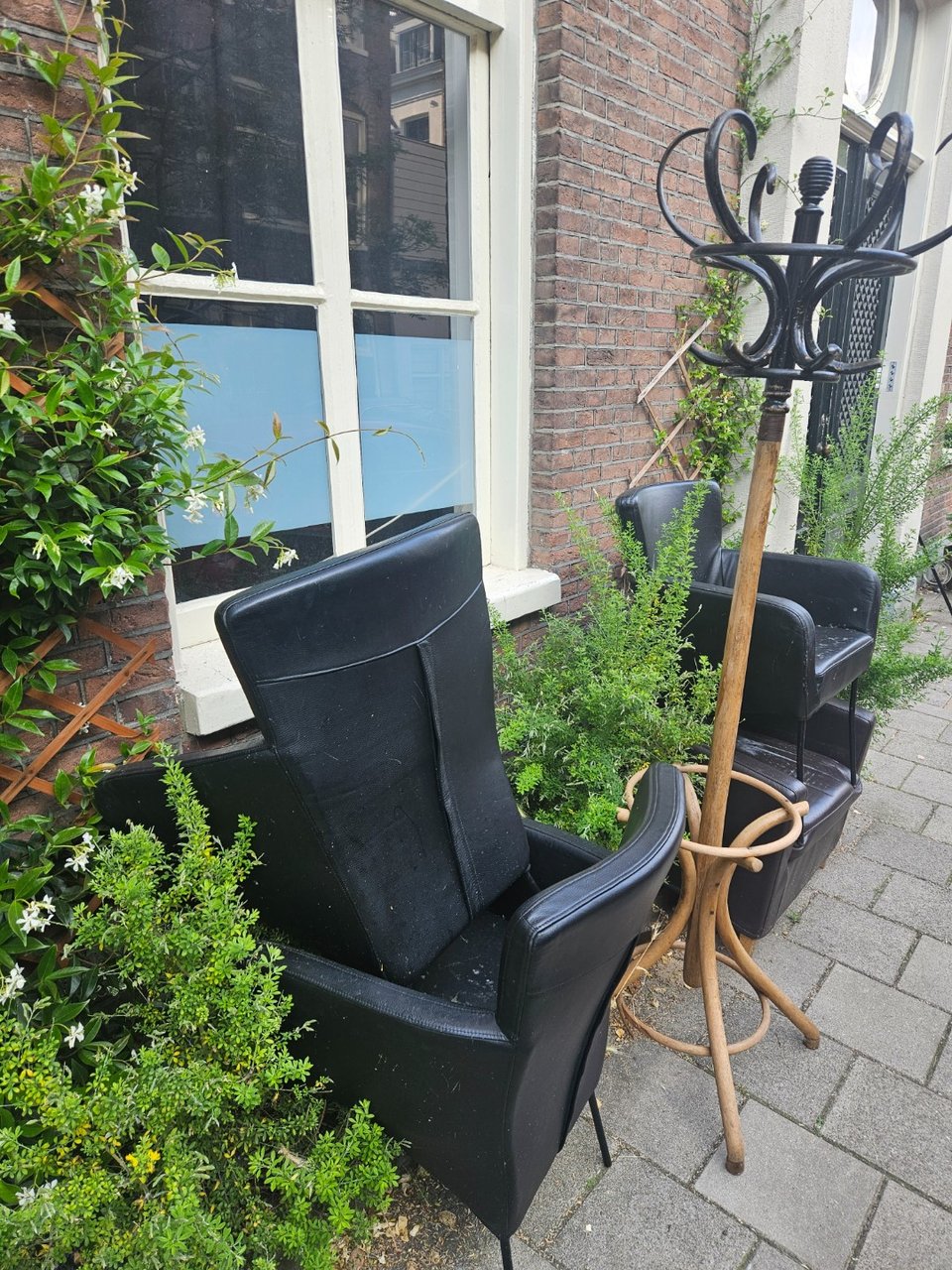 Chairs and a thonet coat hanger