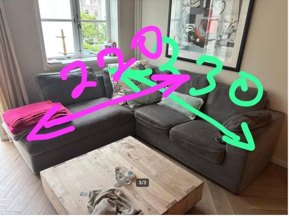 Grijze bank. 9 augustus ophalen