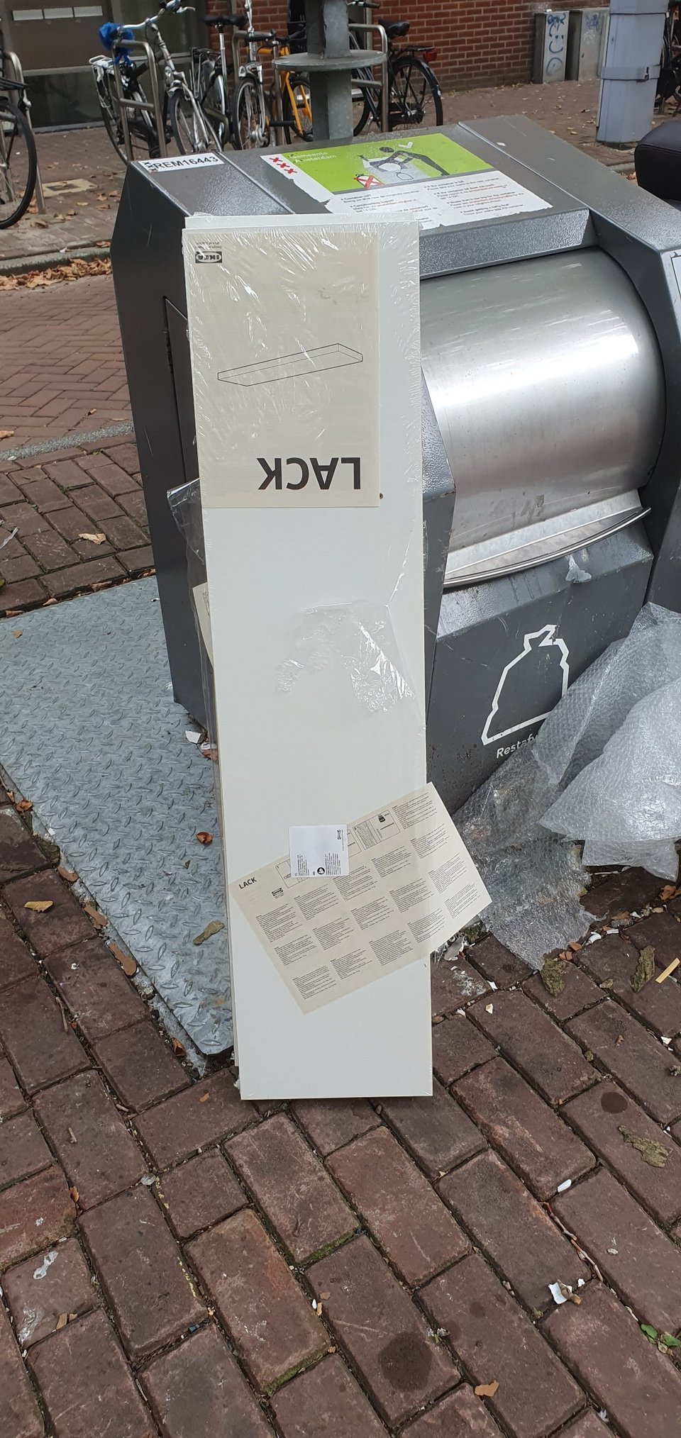 2x Ikea Lack planks (the supports seem to be missing)