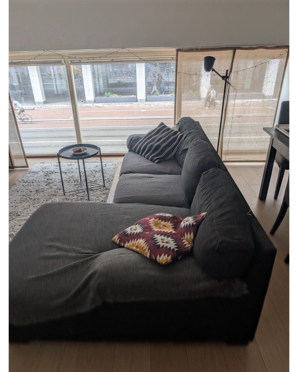 Free corner couch and tv cabinet available for pick up