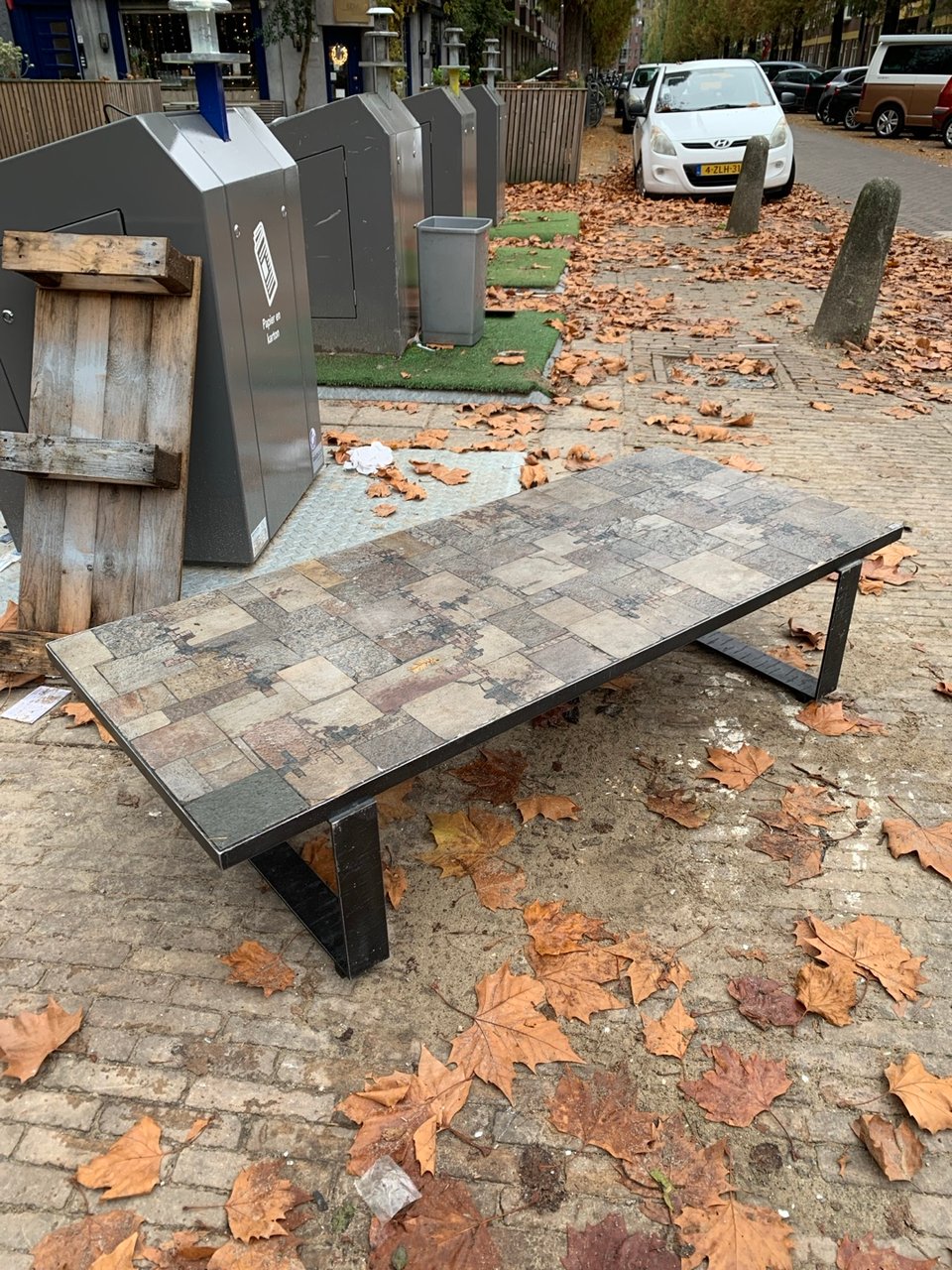 Very heavy metal frame table