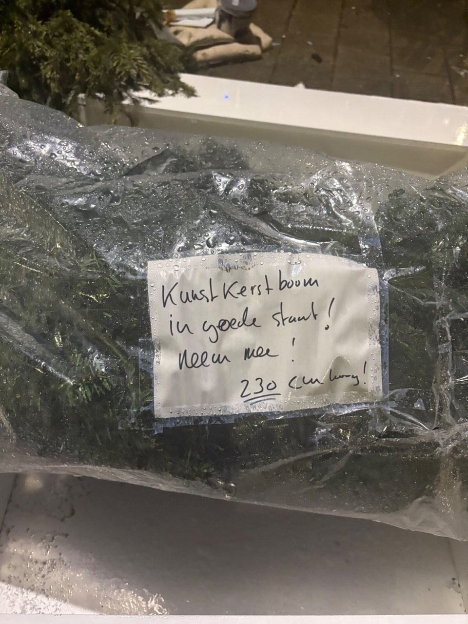 Kunstkerstboom in goede staat