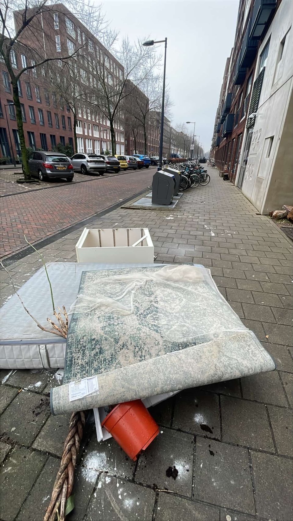 Tapijt aan de Amstelvlietstraat in Amsterdam