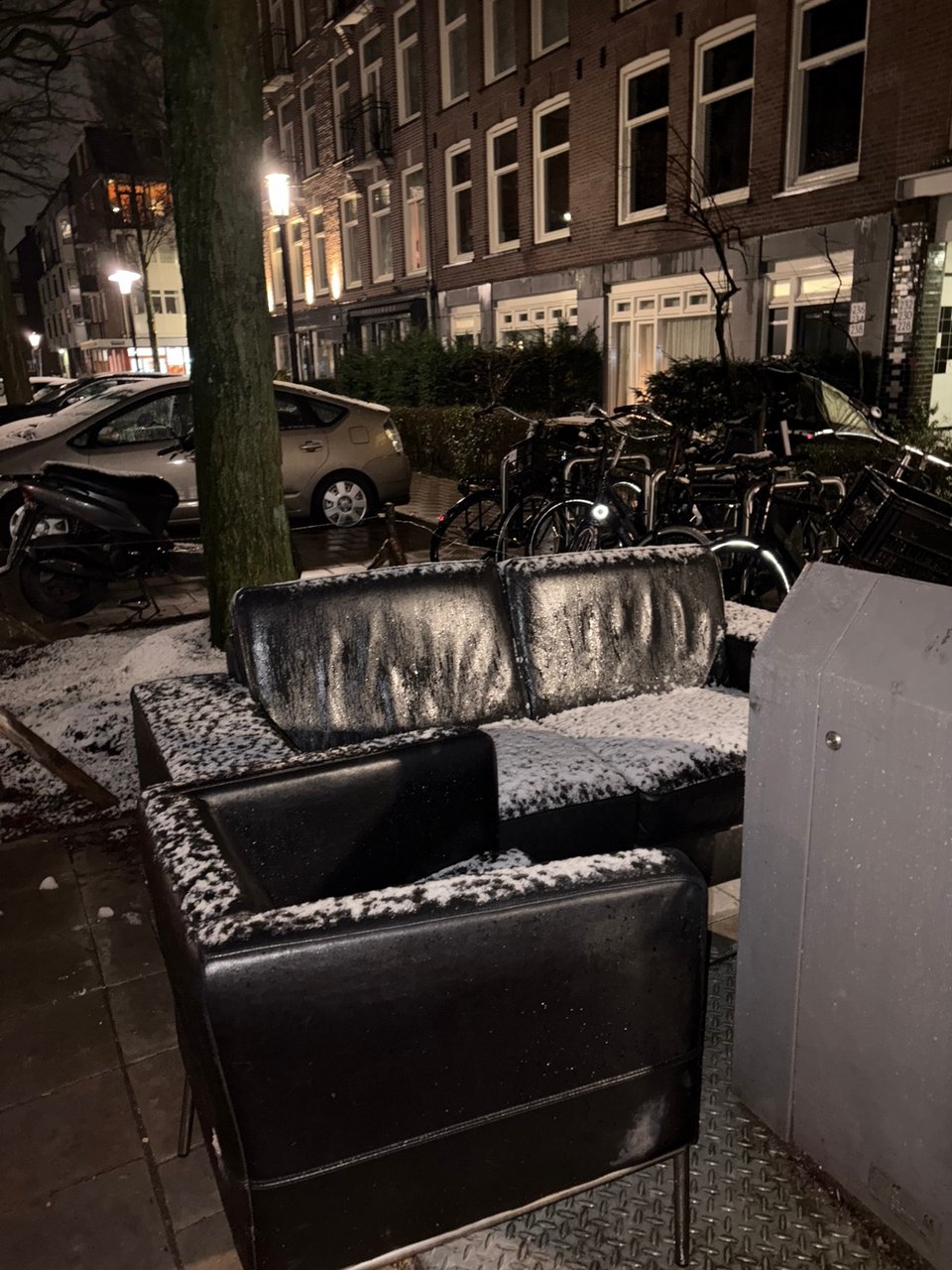 Amazing leather couch and chair set