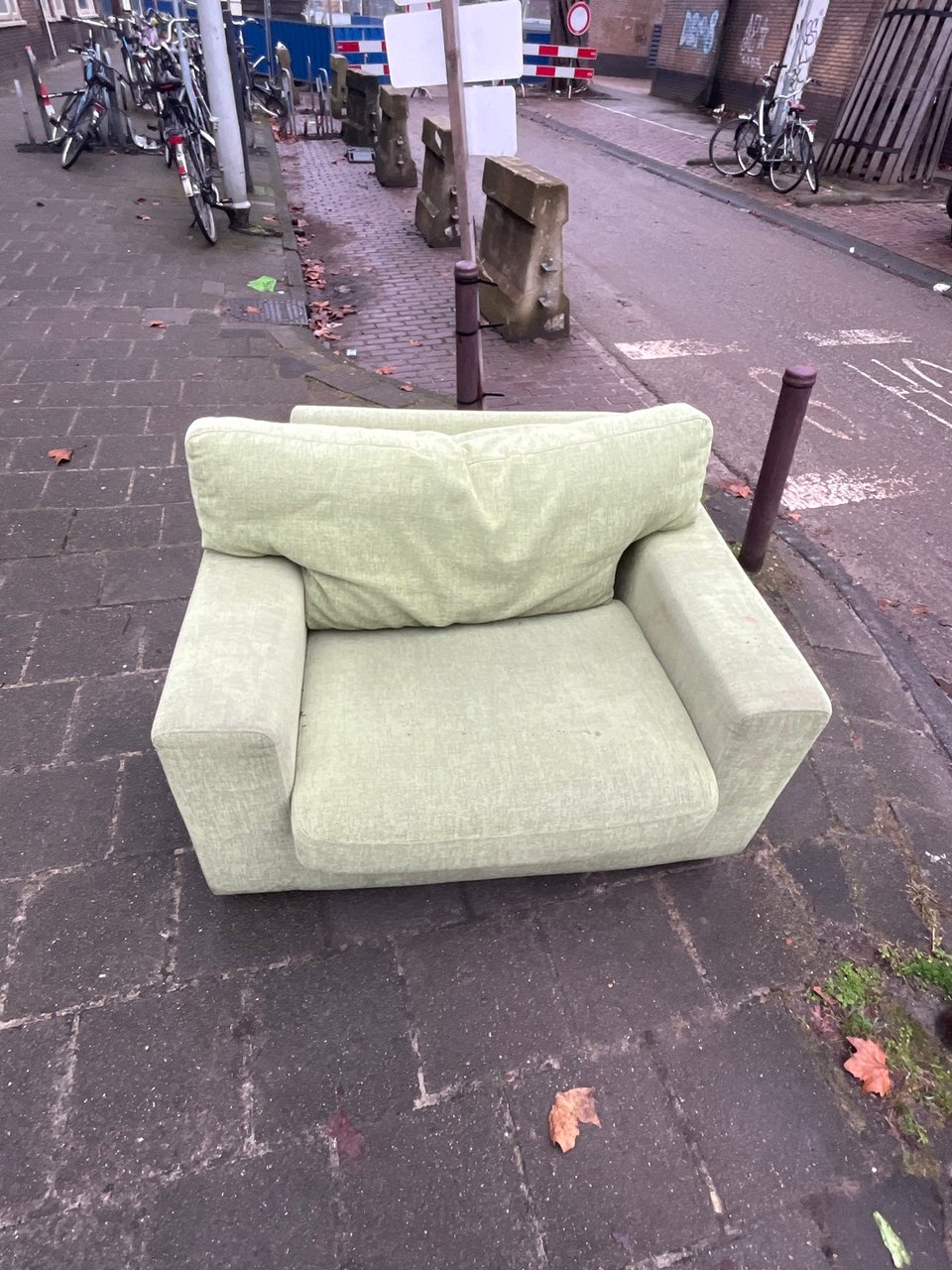 Loveseat. Some stains but structurally good