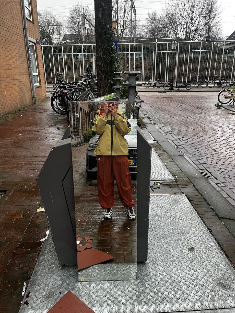 2 IKEA mirrors, one is a little chipped at the bottom