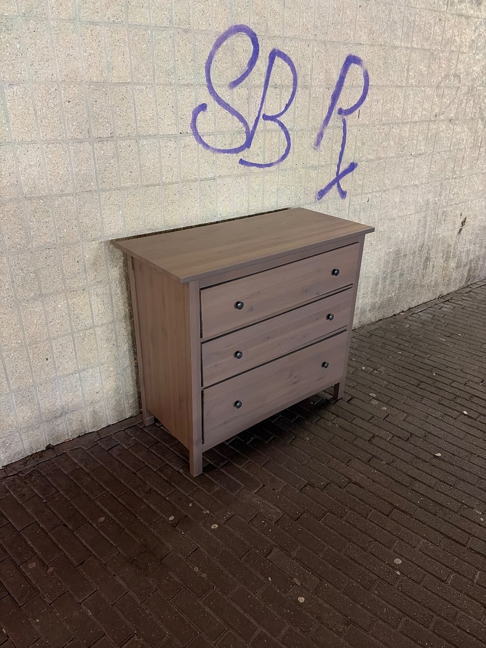 Pretty good condition and saved from the rain under the train track