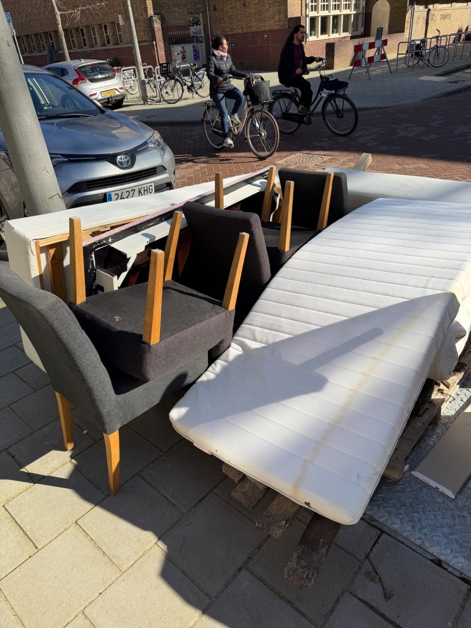 A few chairs and other stuff