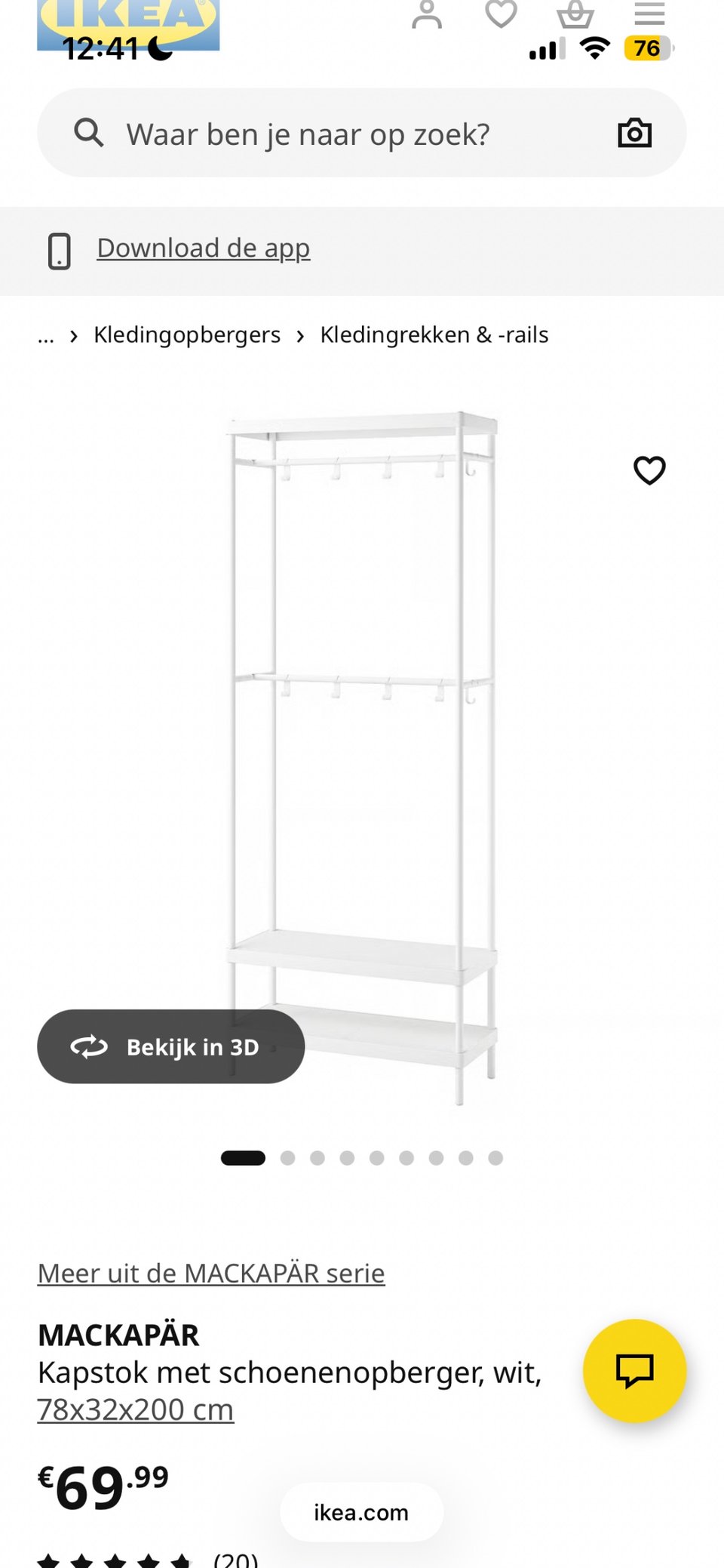 Staat buiten op straat, netjes uit elkaar gehaald, losse onderdelen in AH shopper! In goede staat.