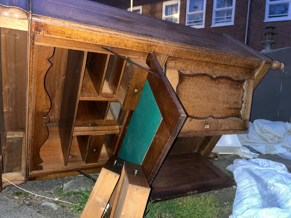 solid wood cabinet/closet