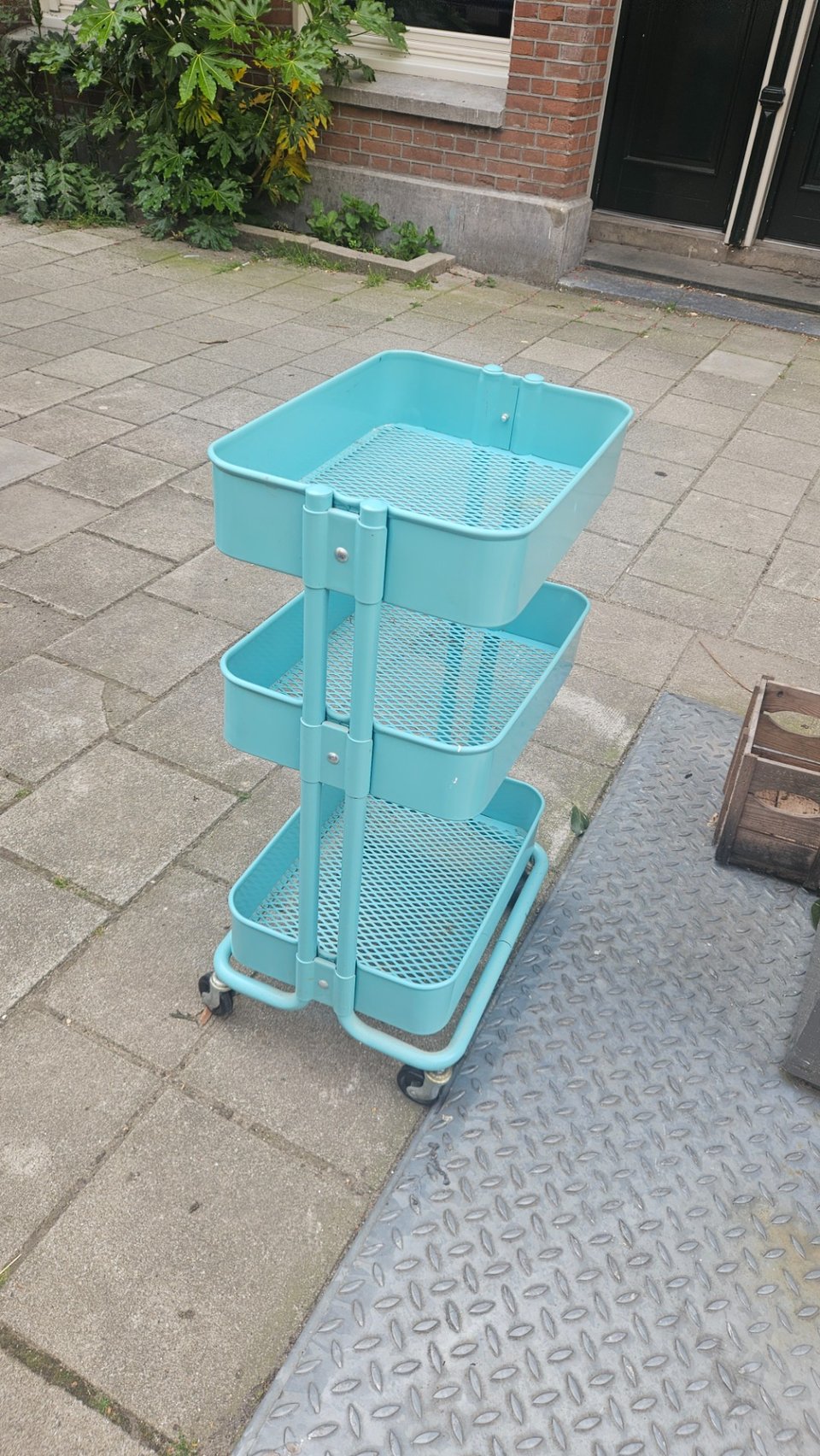 Ikea cart in sky blue