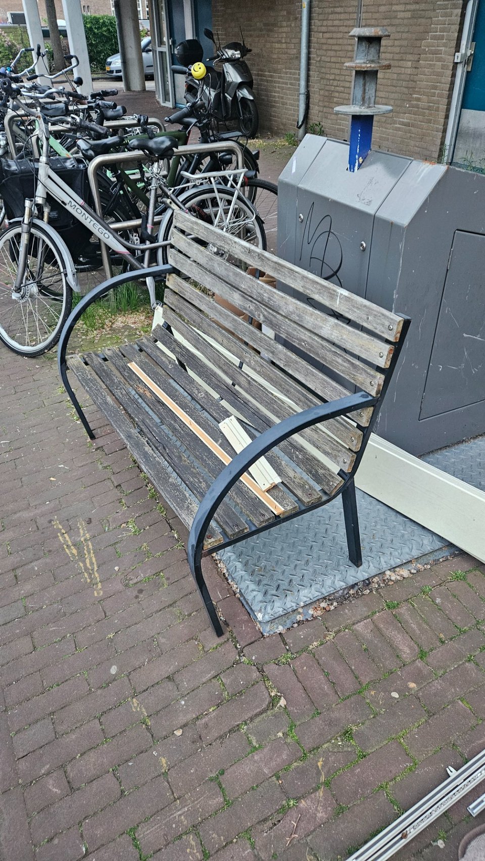 Wooden bench