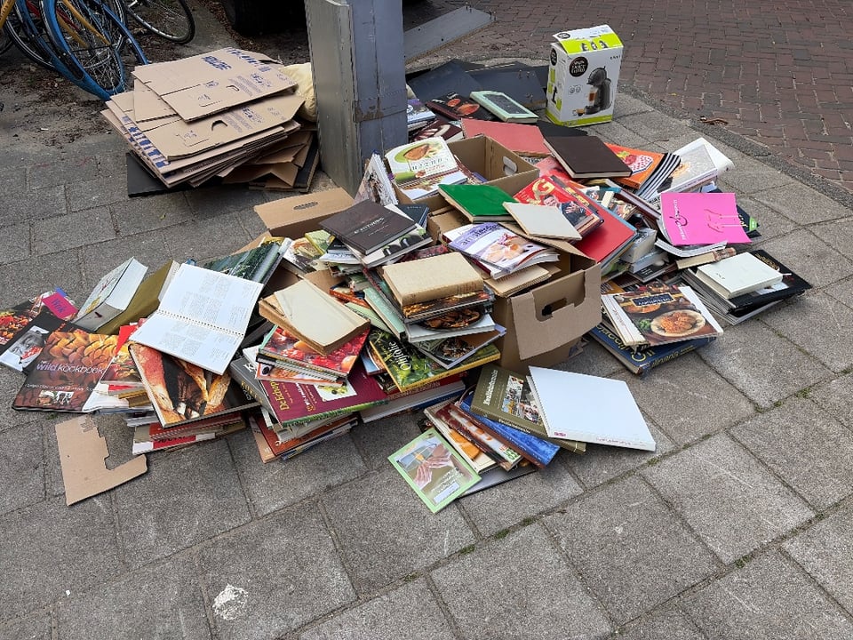 Berg aan diverse kookboeken