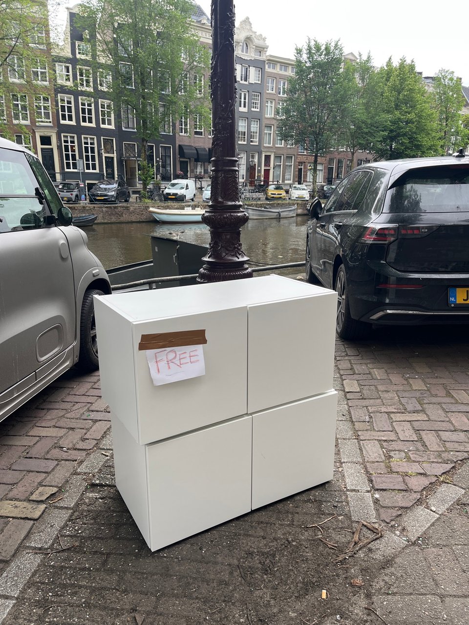 2 perfect condition white storage boxes