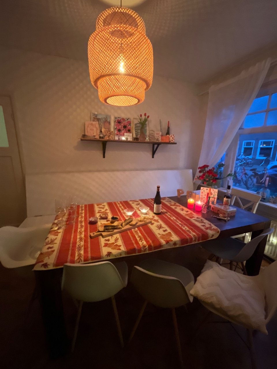 3 meter lange eettafel bank met opslag !!!