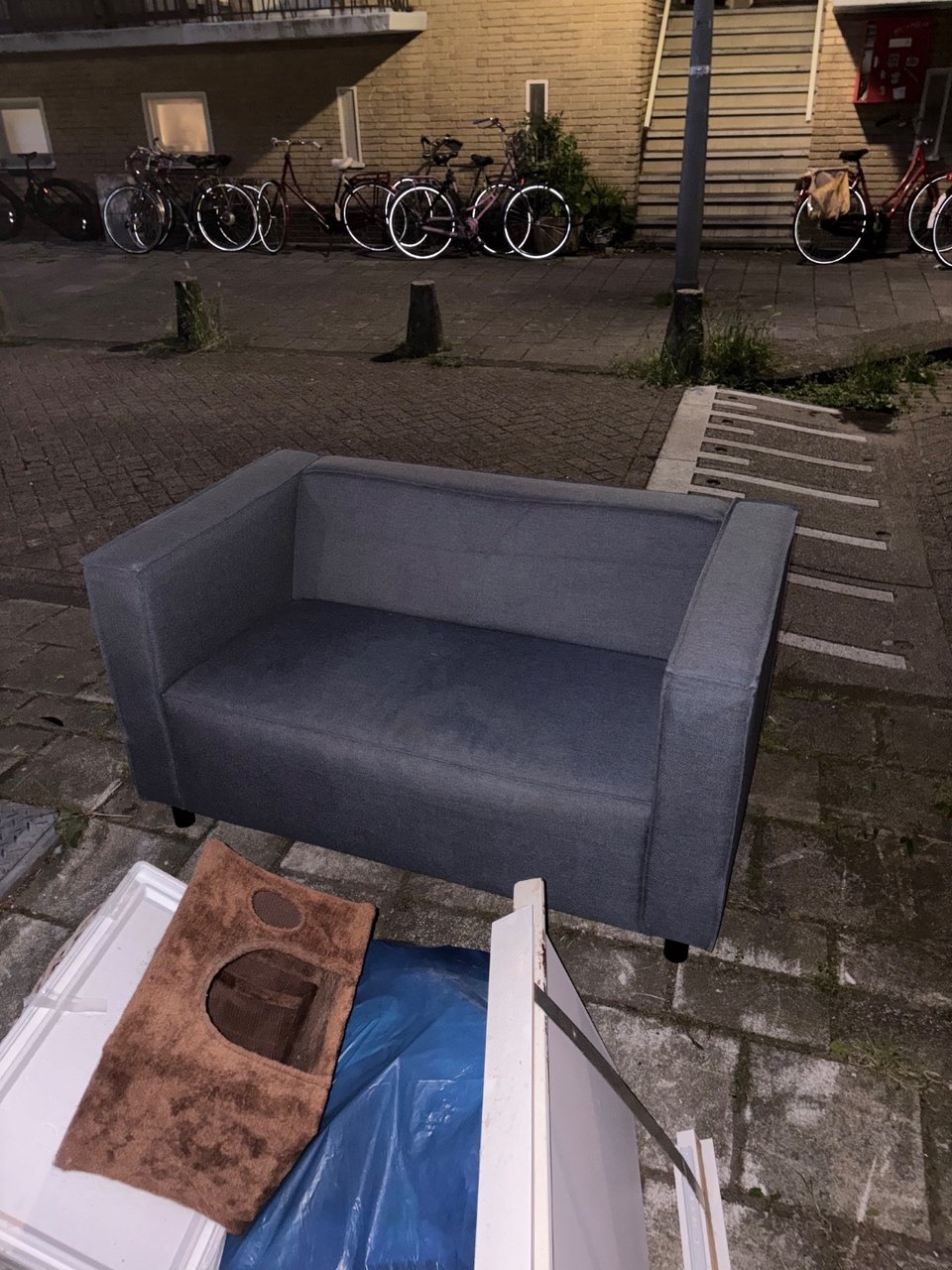 Small blue couch