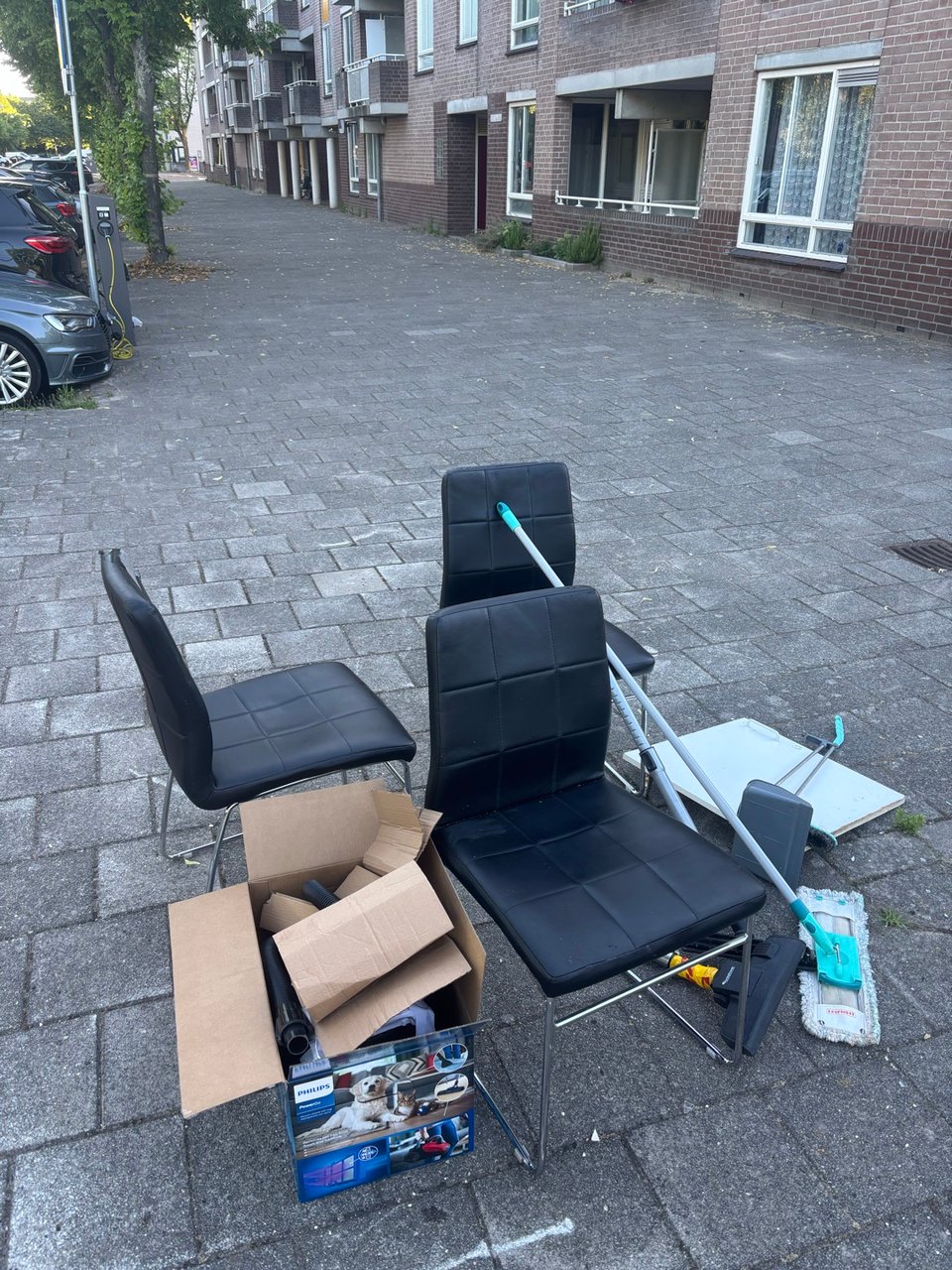 black chairs