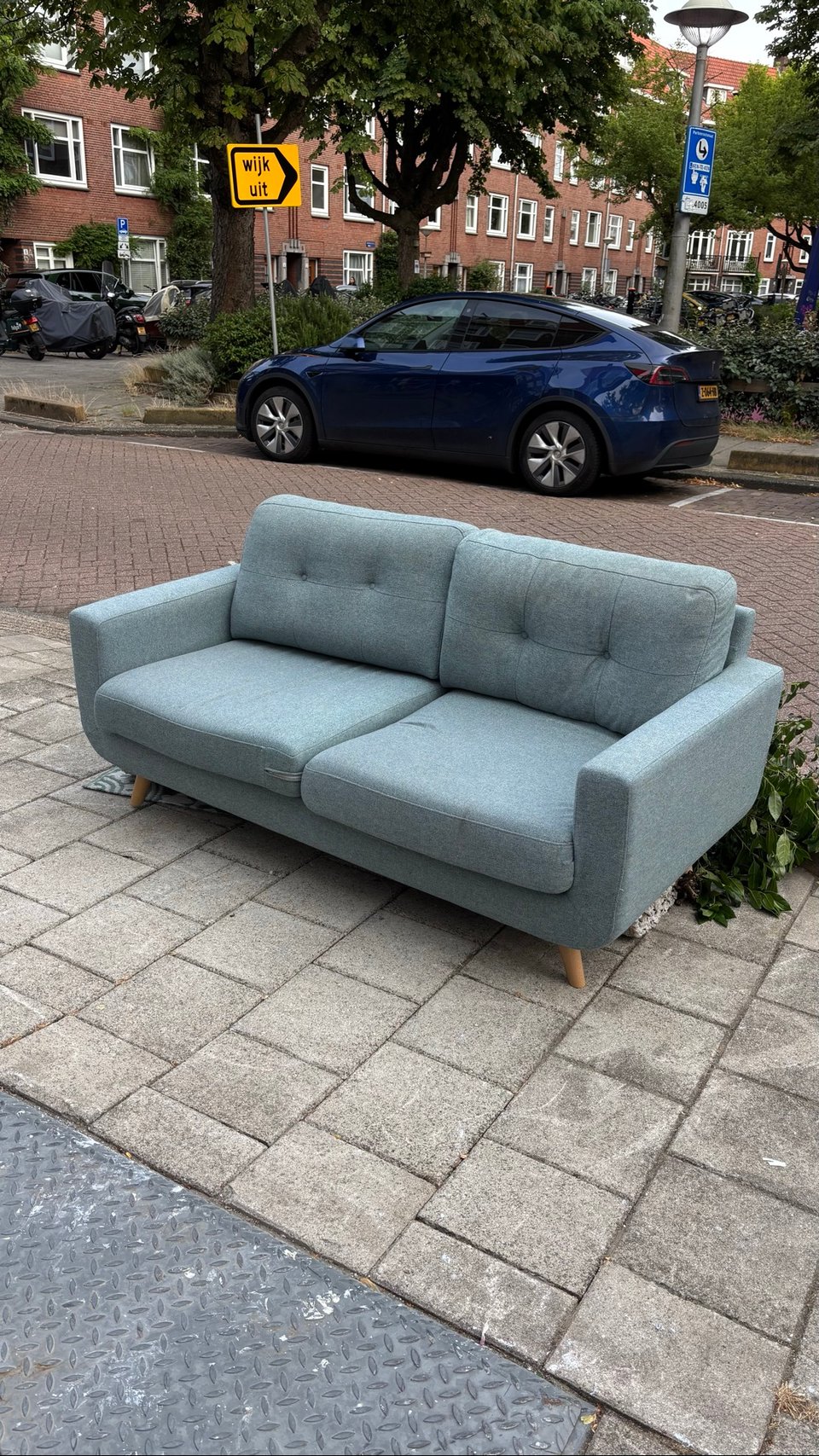 Light blue sofa