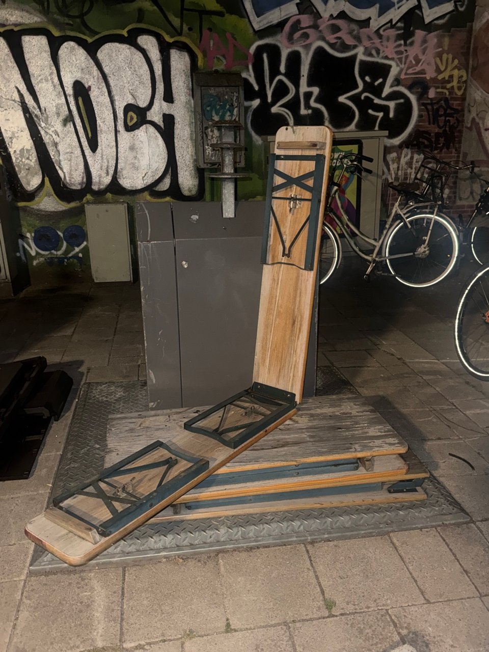 Beertables and bench