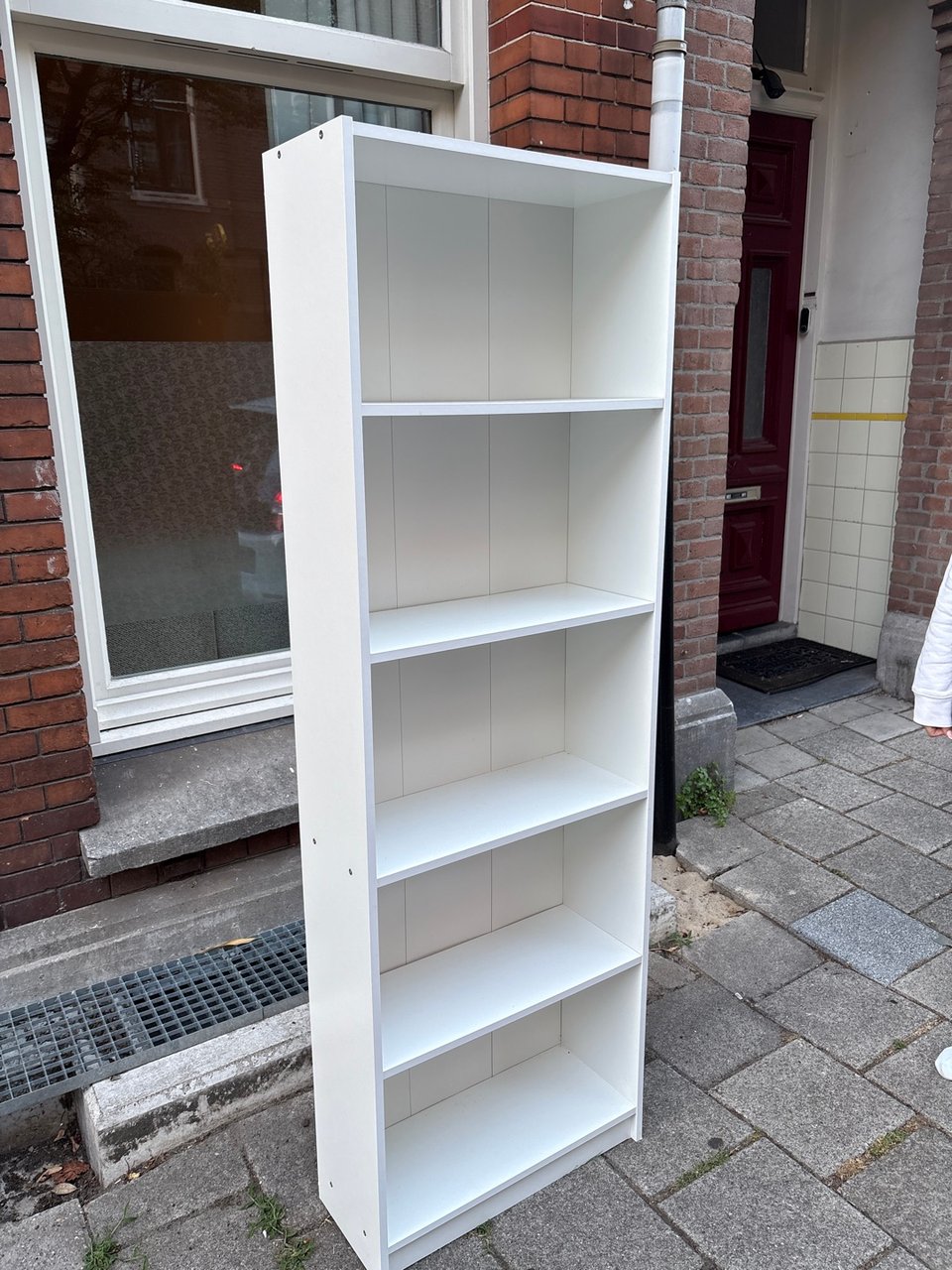 White bookcase from Ikea
