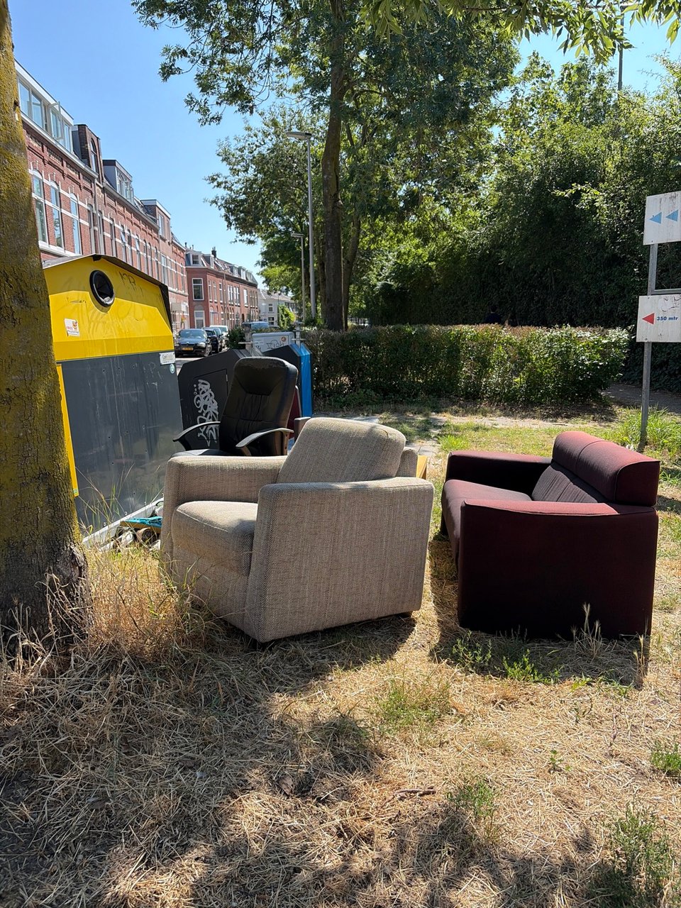 Couch, seat, desk chairs and coffee table