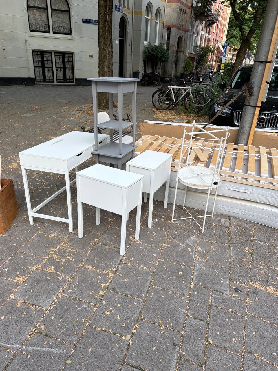 Desk, nightstands etc