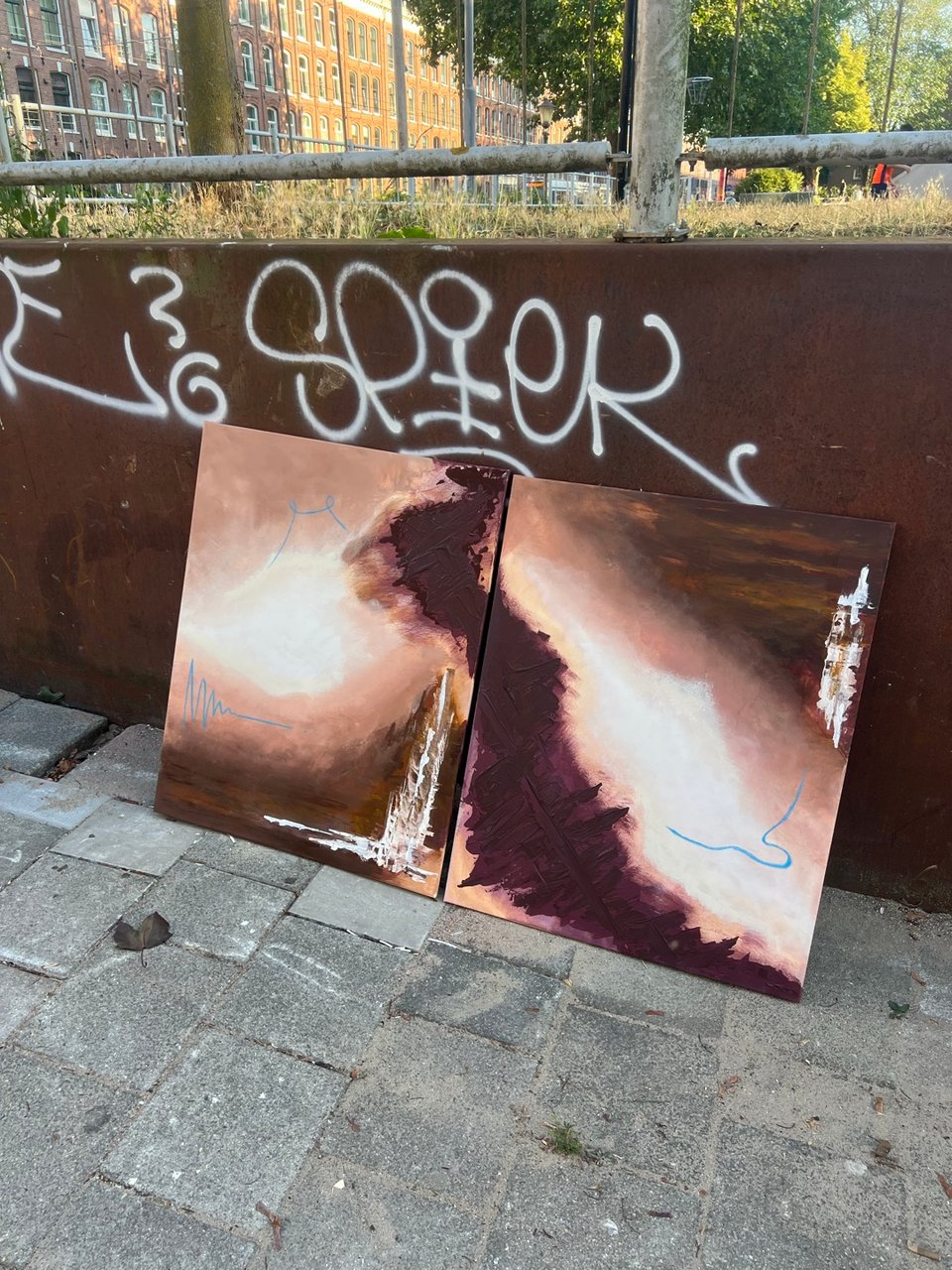 Diptych paintings