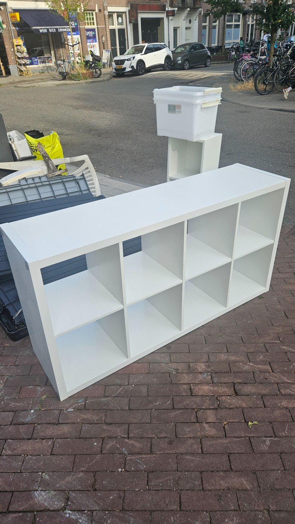White ikea kallax