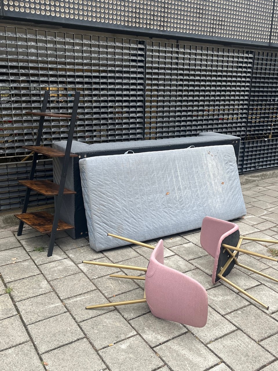 Chairs and a shelf