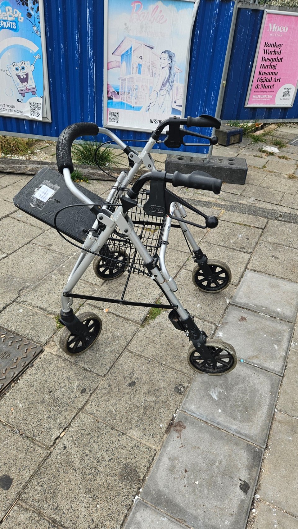 Assisted mobility. One of the wheels is a bit damaged, rest looks ok.