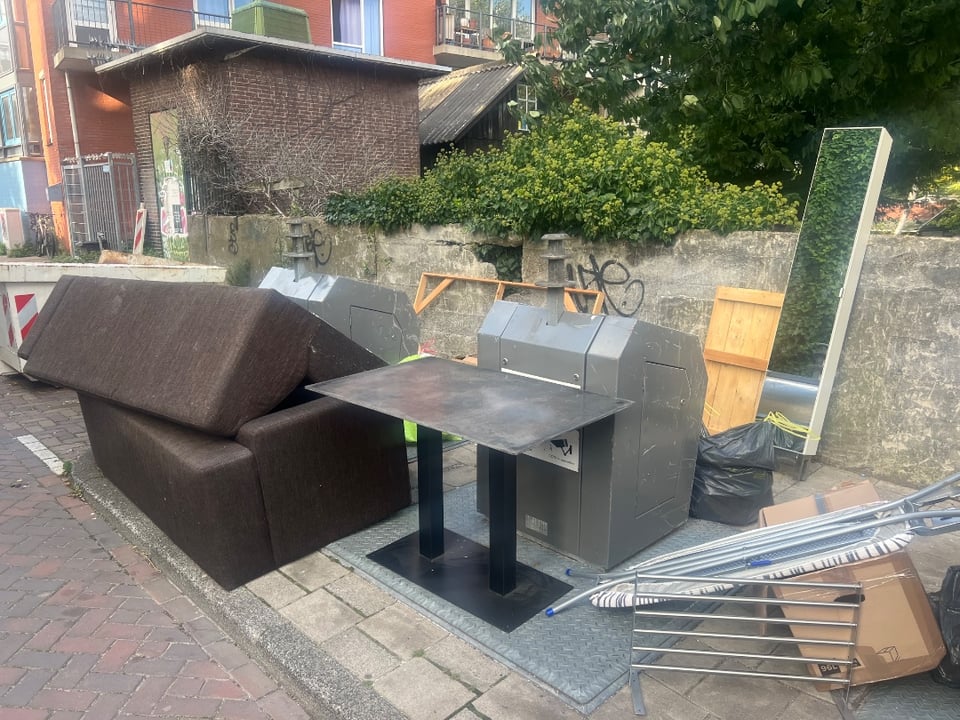 Chairs, tables, mirrors, closets, cleaning stuff, art, kitchen tools etc. Cleaning out our house but basically taking nothing! So please come and grab it!