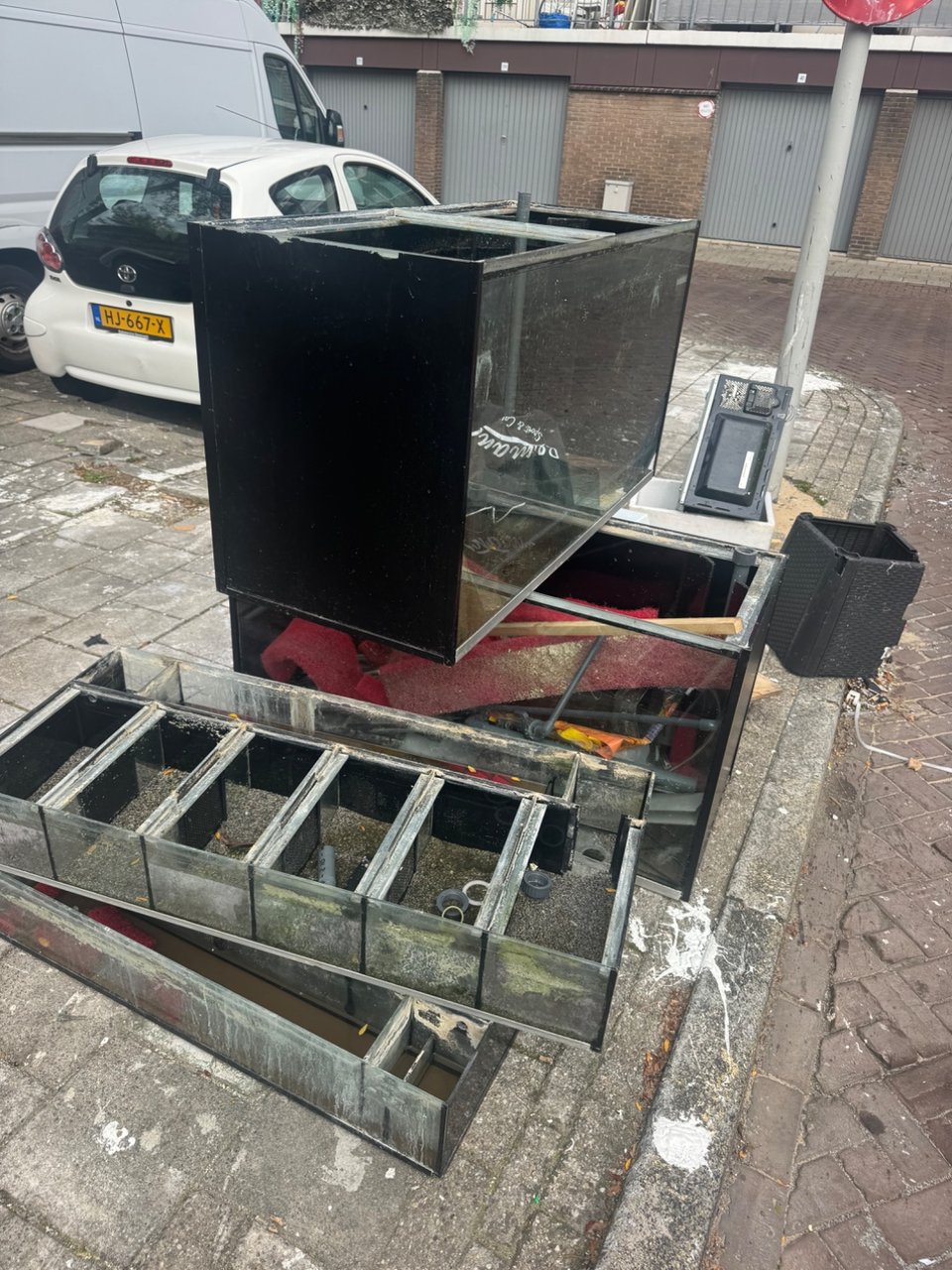 Aquariums. Kleine en grote.