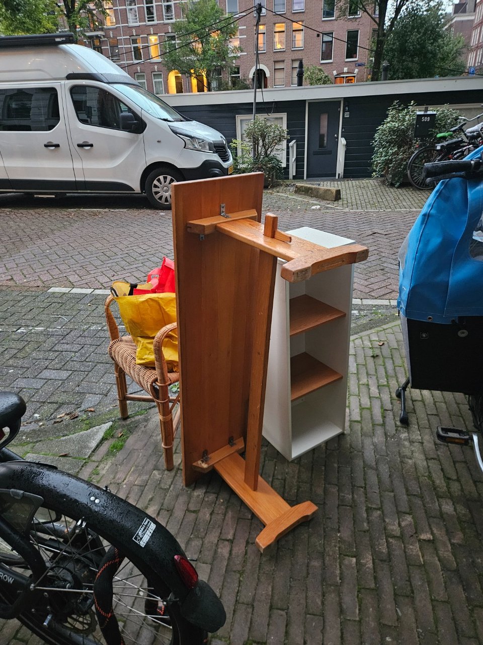 Perfect condition bench, chair and cupboard