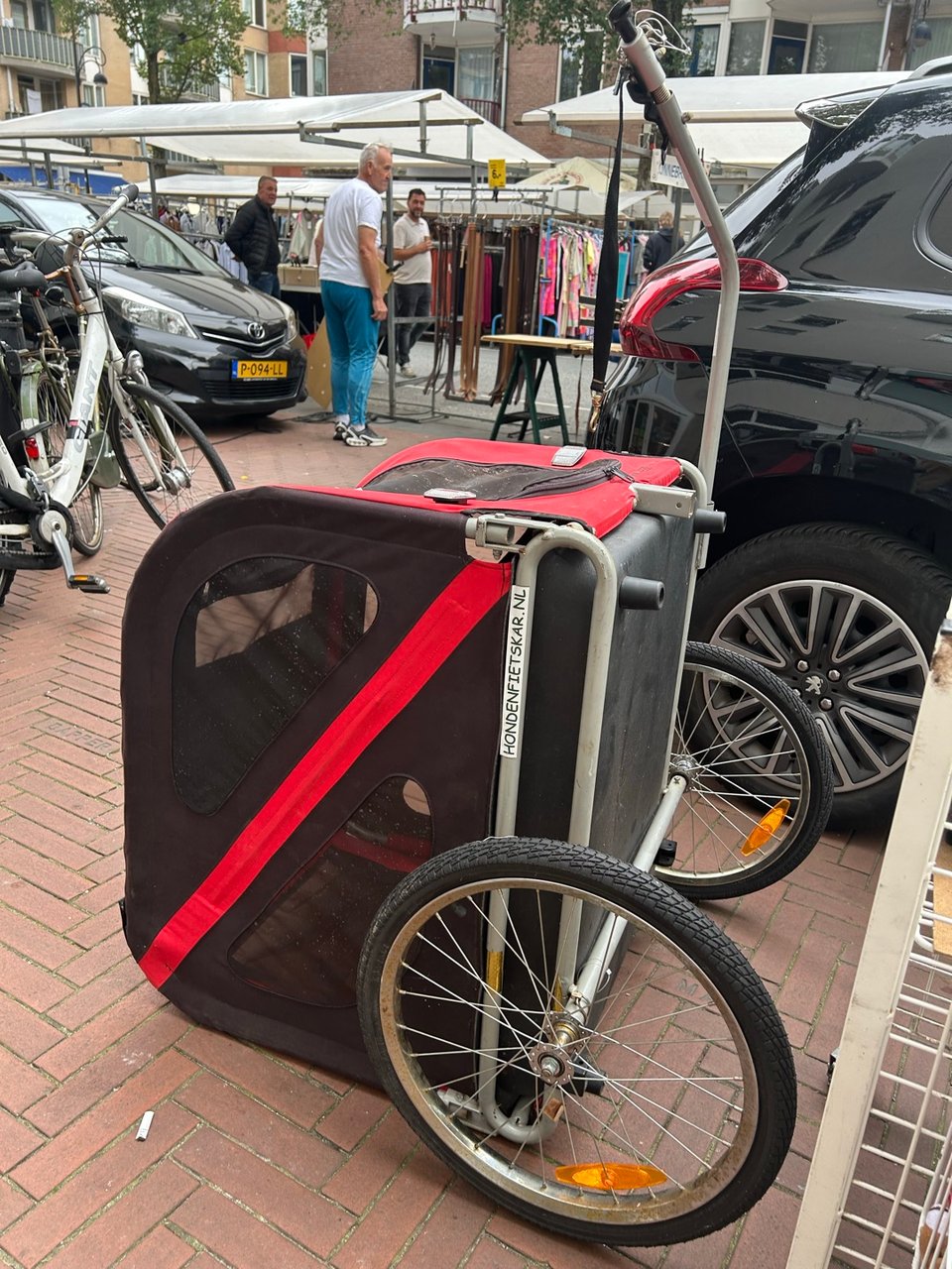 Hondenkar voor fiets