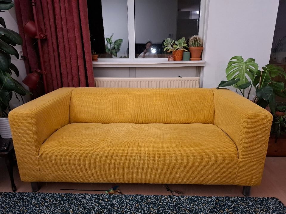 klippan 2zits bank
nieuwe hoes kan je nog bij ikea kopen
voor maandag avond ophalen