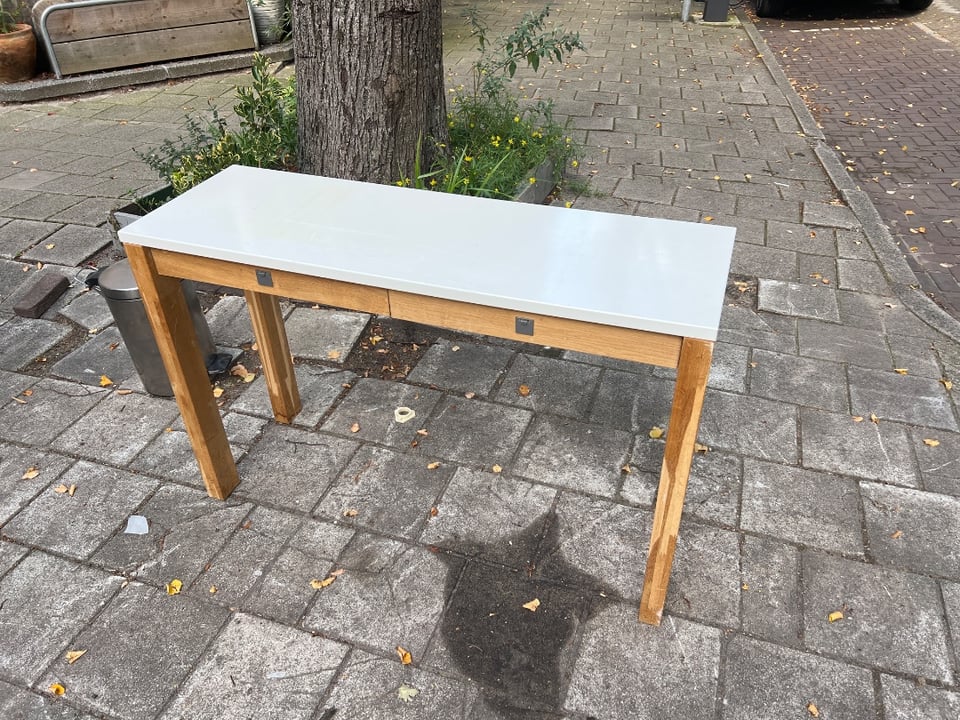 Small solid wood table