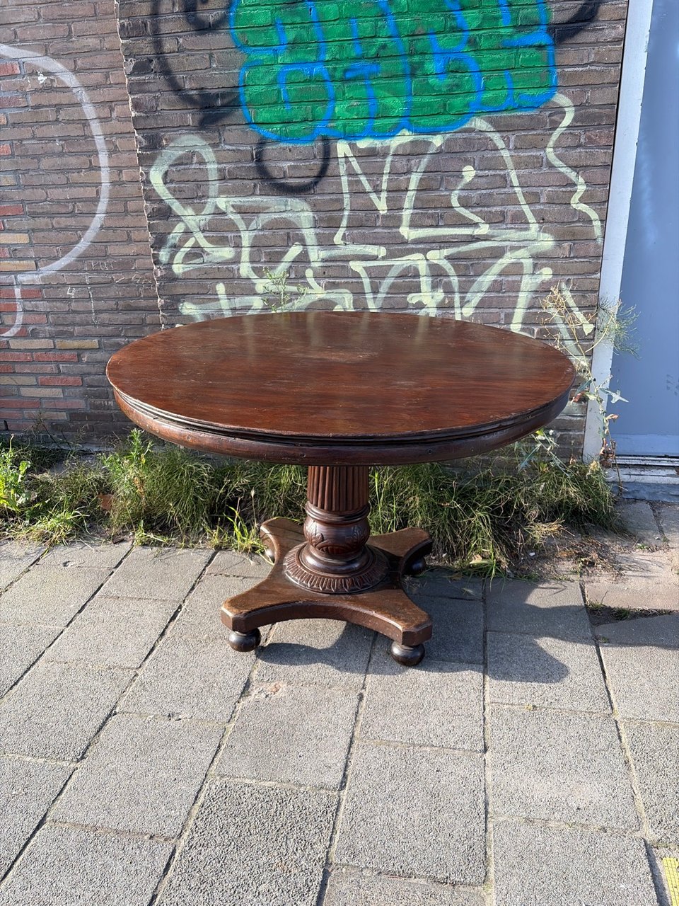 Tafel hout antiek
