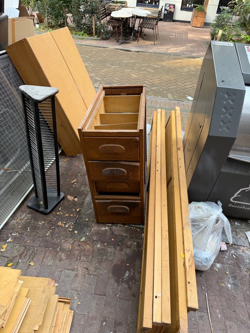 Vintage desk, whole but in parts