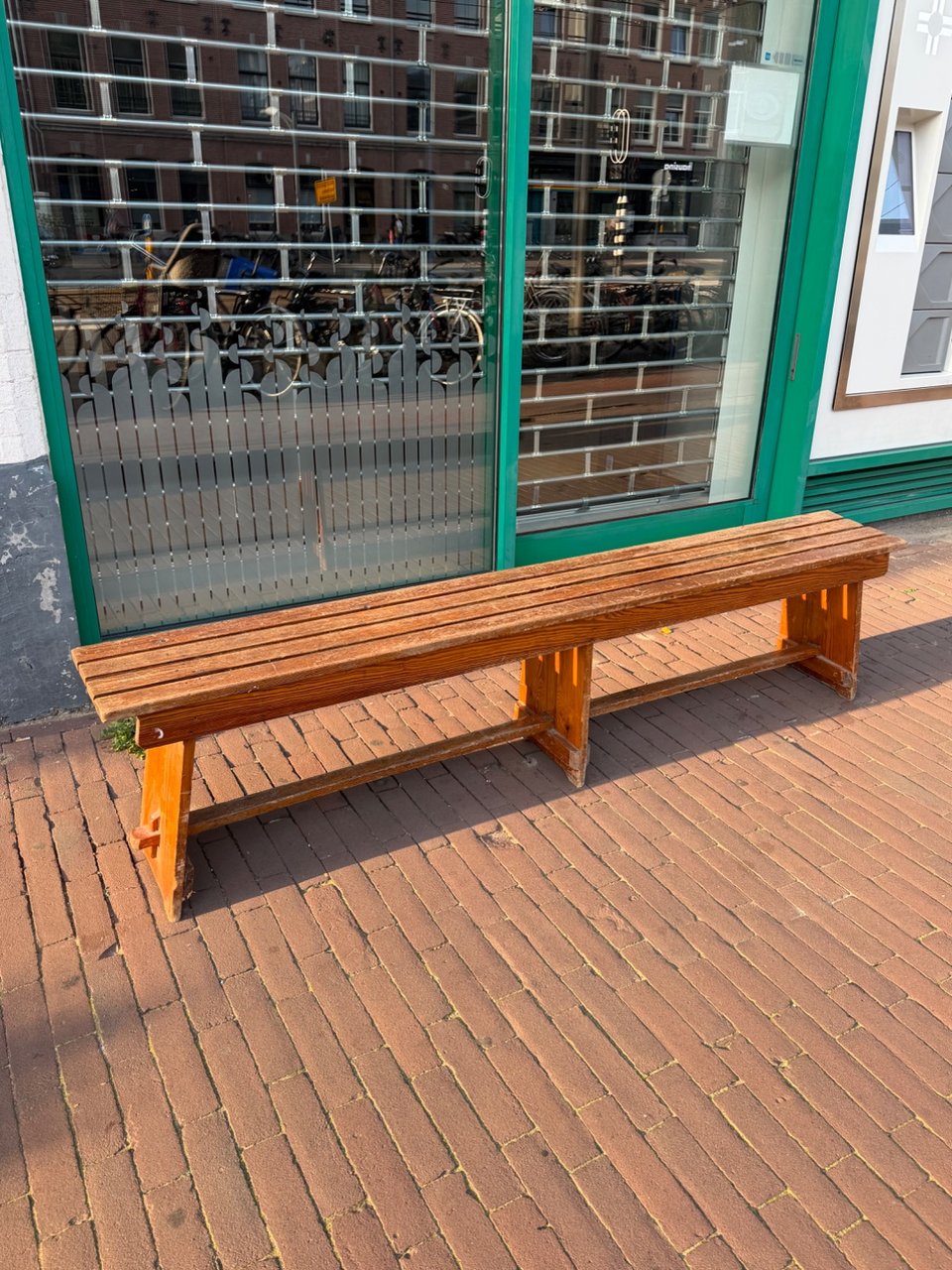 Houten bankje 180cm